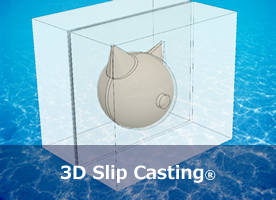 3D slip casting method